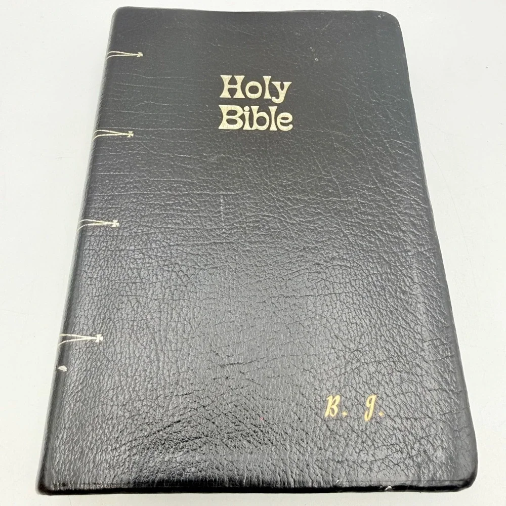 Thomas Nelson New American Bible Black Genuine Leather Catholic Family Edition